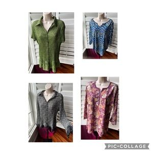 new lot of woman’s tops plus size L/M. Branded . $5 each NWOT.